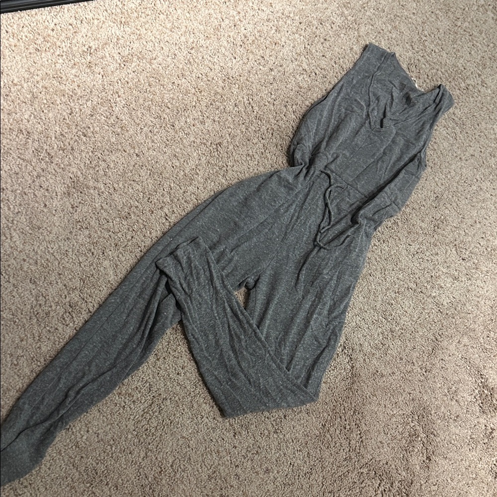 Gray Sleeveless Jumpsuit